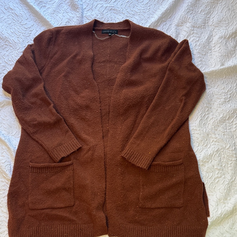 Love Ellie brown and color specked sweater